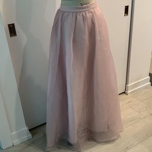 Pink tulle skirt